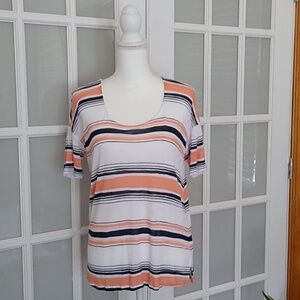 Splendid Tissue Striped Scoop Neck T-shirt